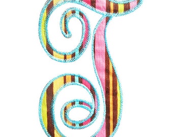 Applique Script Machine Embroidery Font Alphabet Letters INSTANT DOWNLOAD Pes Dst