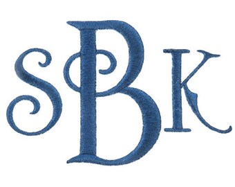 Francisco Monogram Machine Embroidery Font Alphabet Letters INSTANT DOWNLOAD BX pes dst