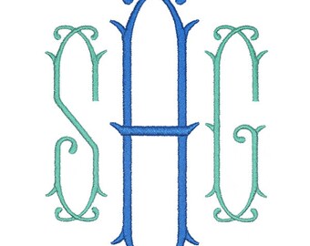 Glasgow Embroidery Font Monogram Alphabet Letters INSTANT DOWNLOAD BX pes dst