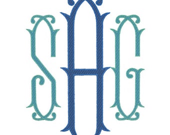 Glasgow Applique Embroidery Font Monogram Alphabet Letters INSTANT DOWNLOAD BX pes dst