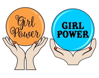 Girl Power word Cuttable Design SVG PNG DXF & eps Designs Cameo File Silhouette