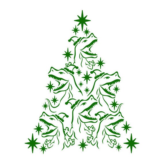 Download Dinosaur Tree Dino T Rex Christmas Cuttable Horse Design Svg Etsy