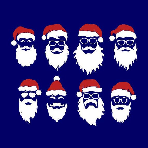 Pere Noel Couper Design Svg Png Dxf Eps Dessins Camee Etsy