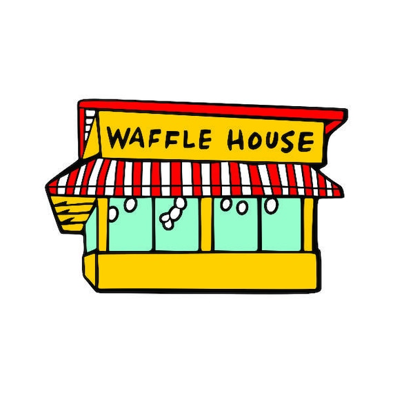 Waffle House Cuttable Svg Png Dxf Eps Designs Cameo File Etsy