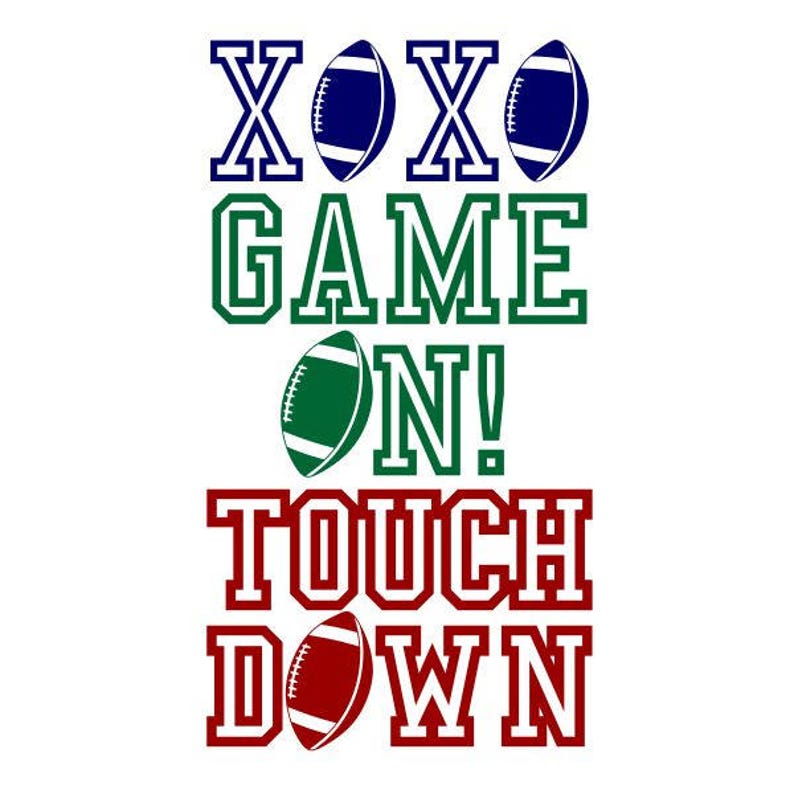 Football Touchdown Game on Cuttable SVG PNG DXF & Eps Designs - Etsy