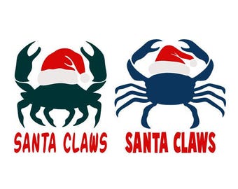 Santa Claws Claus Christmas Cuttable Design SVG PNG DXF & eps Designs Cameo File Silhouette