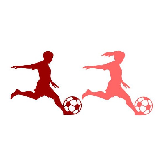 Download Soccer Player Boy Girl Svg Png Dxf Eps Designs Cameo File Etsy