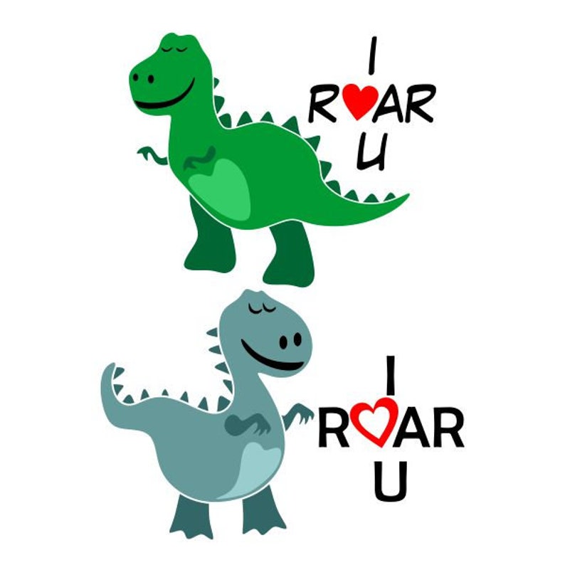 dinosaur with a heart