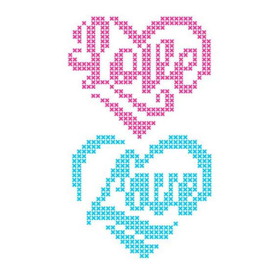 Heart Love Stitch Cuttable Design Pack Svg Png Dxf Eps Etsy