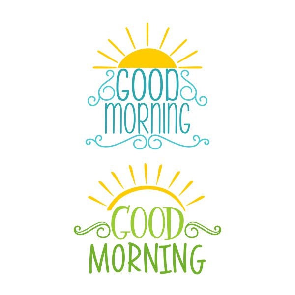 Good Morning Sunshine Word Cuttable Design SVG PNG DXF & Eps - Etsy