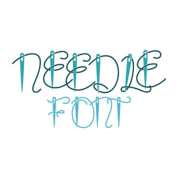 Embroidery Needle Thread Sewing Sew Alphabet Letters Monogram Etsy UK