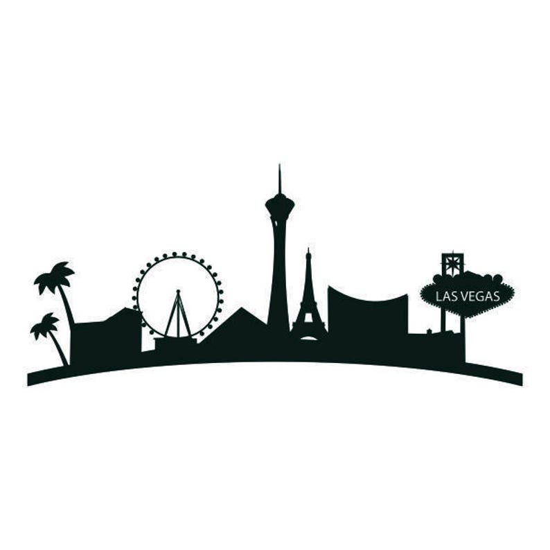 Download Skyline Las Vegas Lv Nevada City landscape Cuttable Design SVG | Etsy