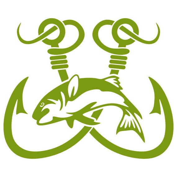 Hooks Tackle Fishing Fish Cuttable Design SVG PNG DXF & Eps