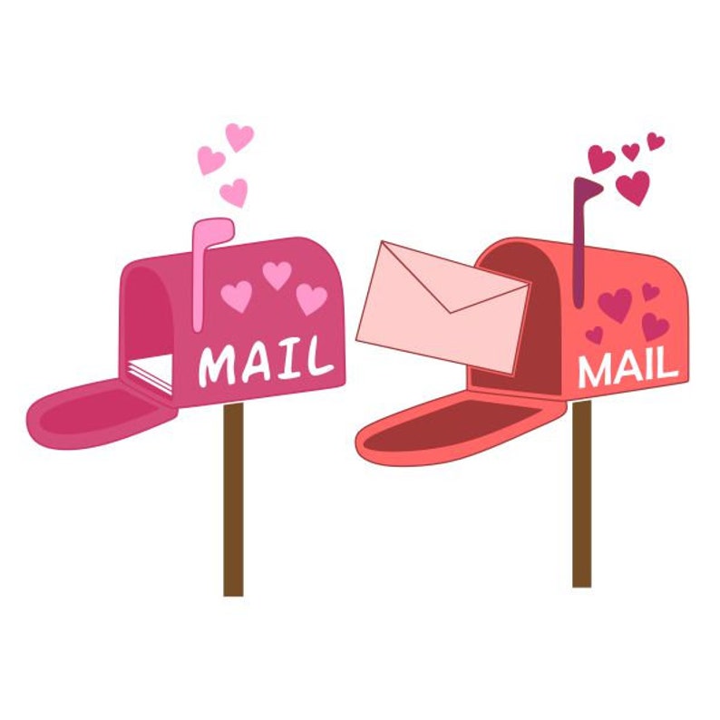 Mail Box Heart Love Valentines Day Cuttable Design SVG PNG DXF - Etsy
