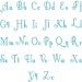 Harris Dub Monogram Machine Embroidery Font Alphabet Letters INSTANT ...