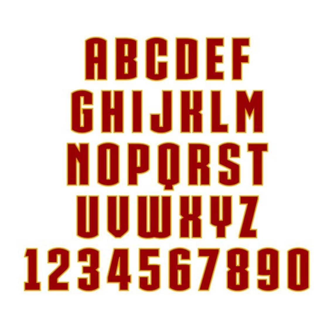 Iron Man Alphabet Font Cuttable Design SVG PNG DXF & Eps Etsy