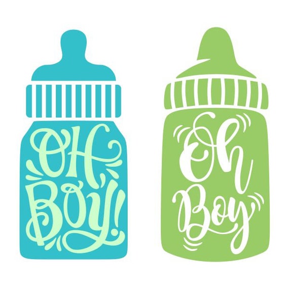 Download Oh Boy Baby Bottle New Born Cuttable Design Svg Png Dxf Eps Etsy