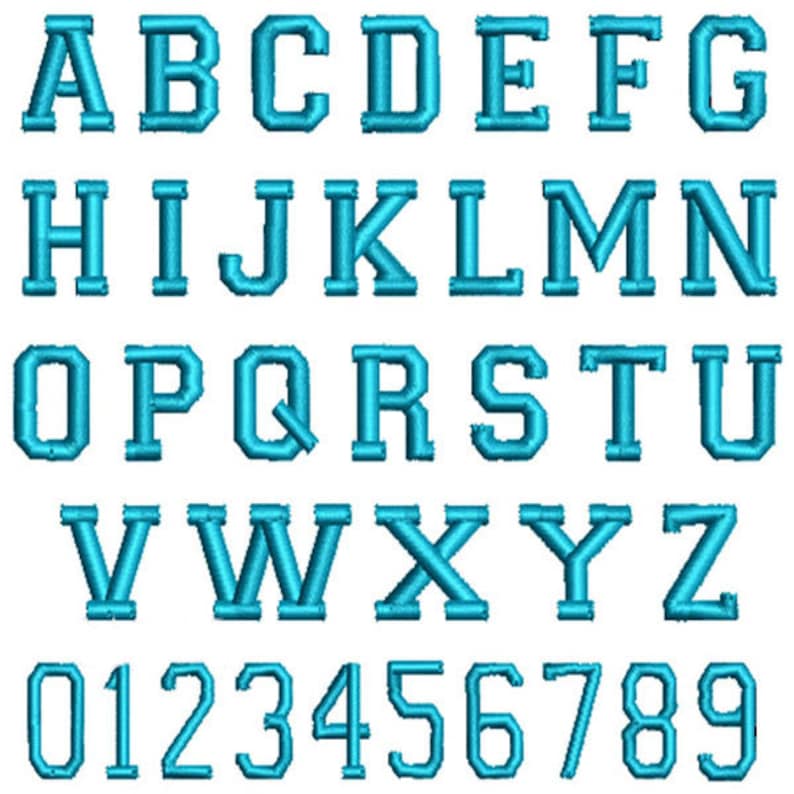 3d puff block sports monogram machine embroidery font alphabet  etsy 3d puff block sports monogram machine embroidery font alphabet  etsy