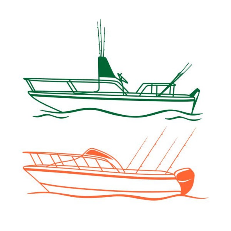 Download Boat Ocean Fishing Fish Rods Cuttable Design SVG PNG DXF ...