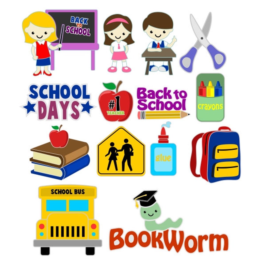 Back to School Cuttable Design SVG PNG DXF & Eps Designs Cameo File ...