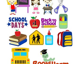 Back To School Cuttable Design SVG PNG DXF & eps Designs Cameo File Silhouette