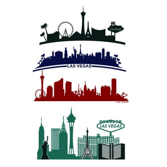 Skyline Las Vegas Lv Nevada City Landscape Cuttable Design Svg Etsy
