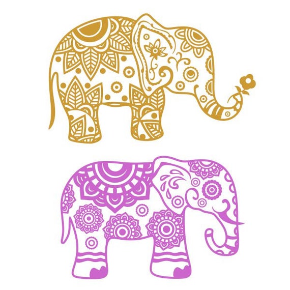 Download Elephant Mandalay Animal Yoga Cuttable Design Svg Png Dxf Etsy