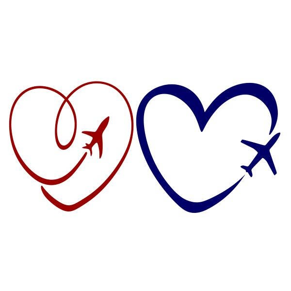 Free Free Heart Airplane Svg 615 SVG PNG EPS DXF File