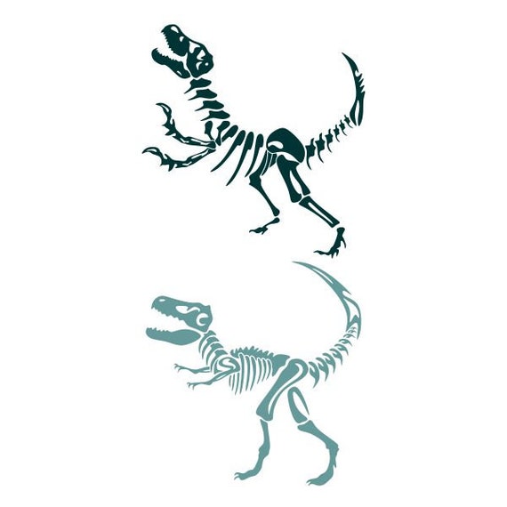 Download Dinosaur Skeleton T Rex Tribe Art Cuttable Design Svg Png Dxf Etsy