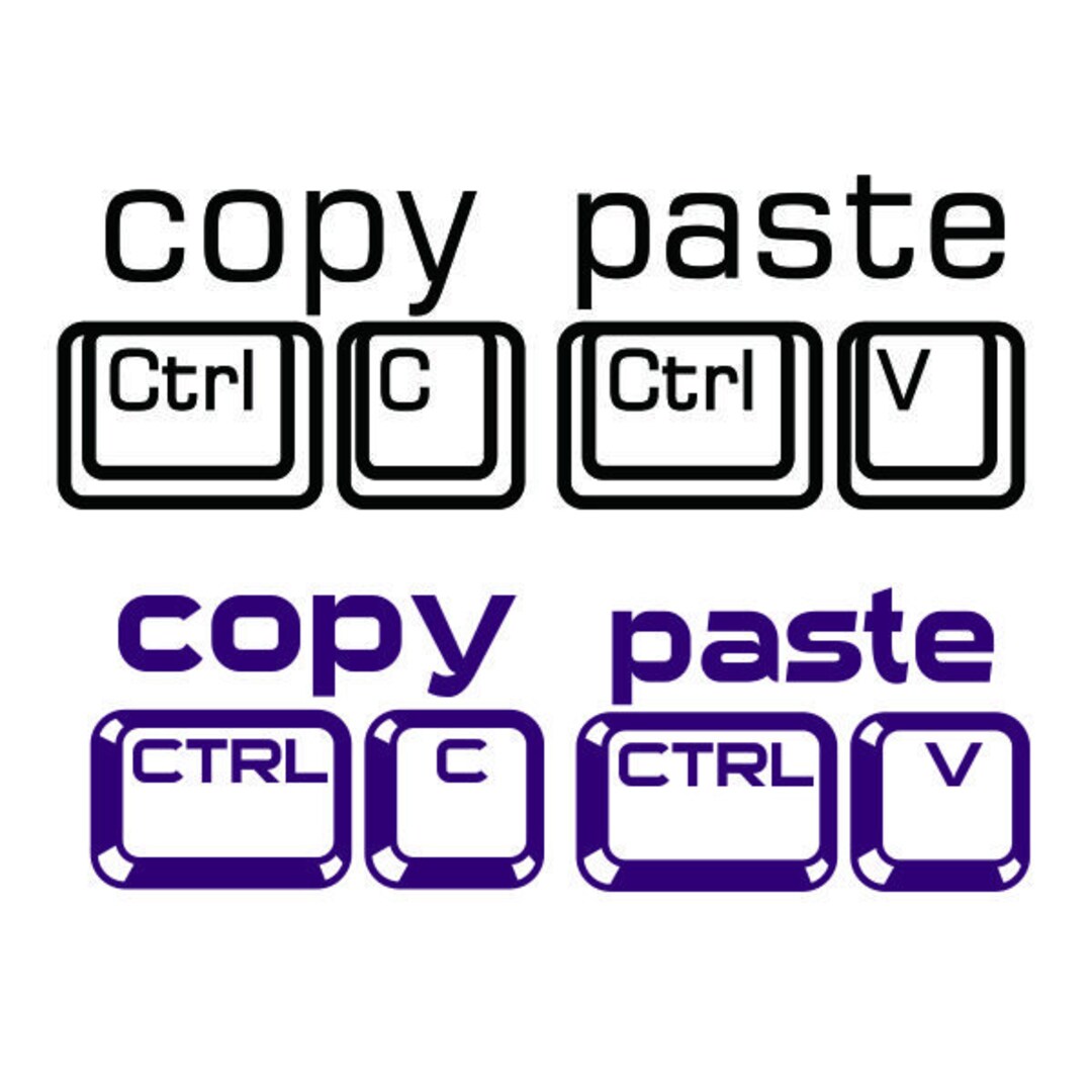 Copy Paste Keyboard Pack Cuttable Design SVG PNG DXF & Eps Designs ...