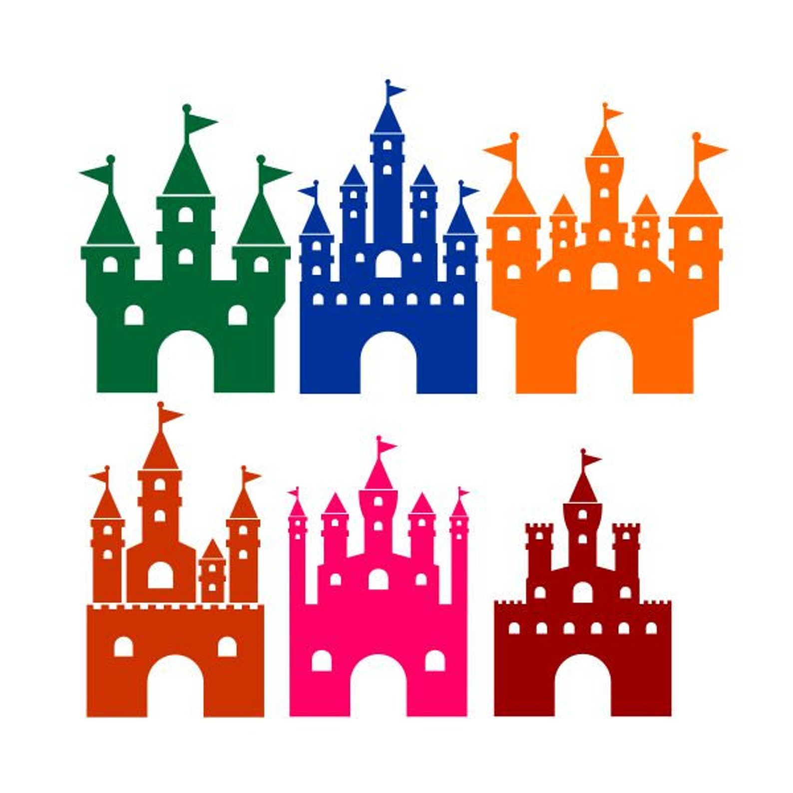 Princess Castle Cuttable Design SVG PNG DXF & Eps Designs  Etsy