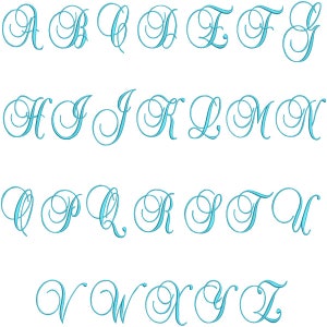 Heirloom Machine Embroidery Font Alphabet Letters INSTANT DOWNLOAD Pes ...