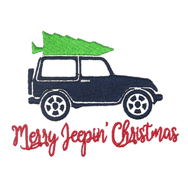 Merry Jeepin’ Christmas Tree Jeep Design Machine - Etsy