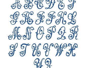 Retro Funky Amadeus Font Monogram Alphabet Design SVG Eps - Etsy