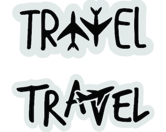 Travel Airplane Cuttable Design SVG PNG DXF & eps Designs Cameo File Silhouette Circut