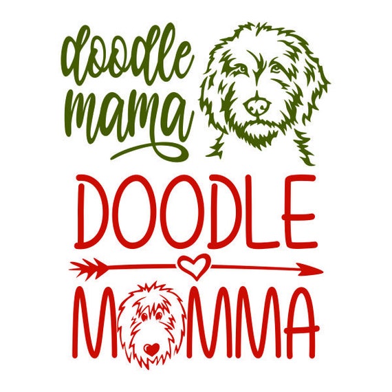 Download Dog Doodle Mama Labradoodle Aussiedoodle Cute Cuttable Design Etsy