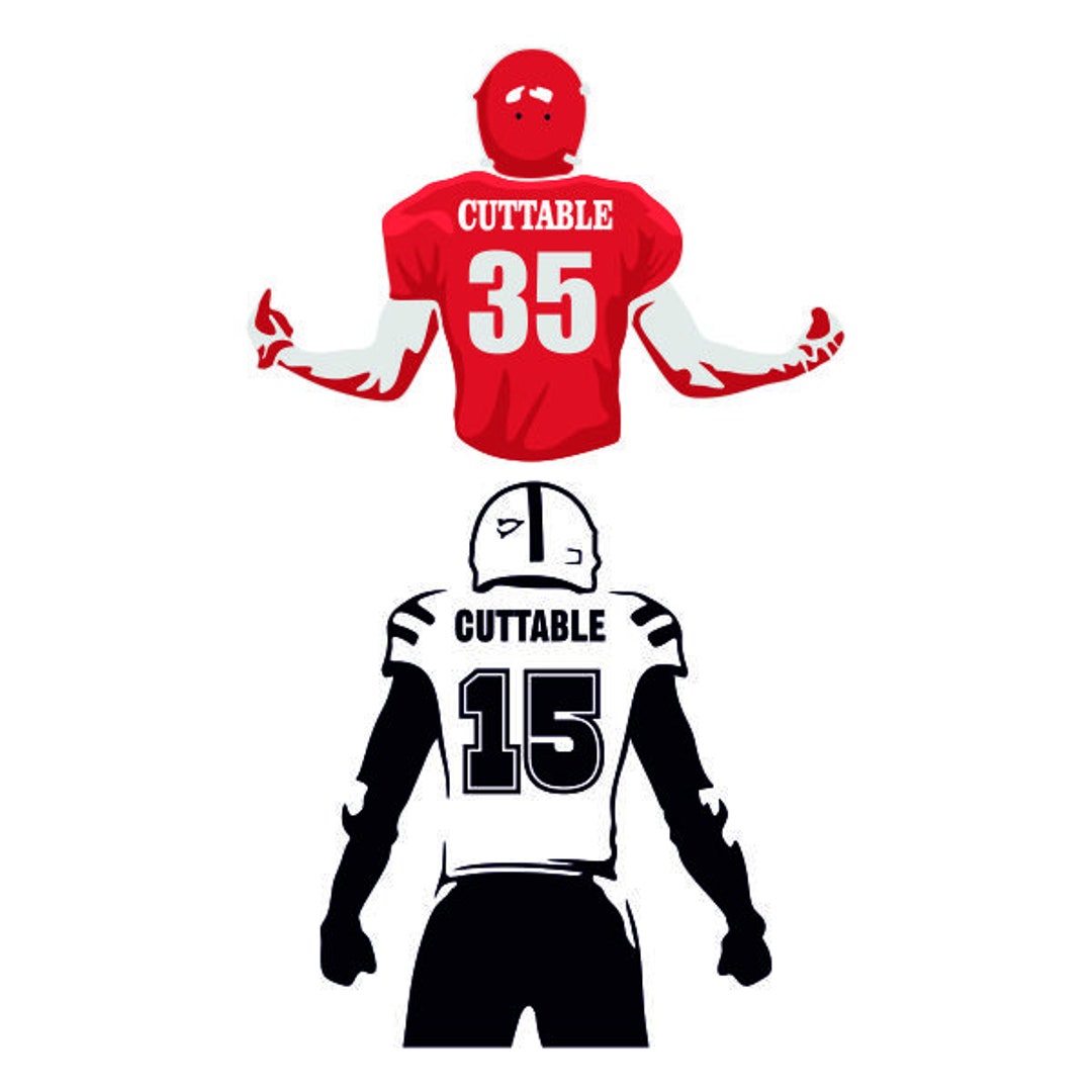 Football Player Name Number Pack Cuttable Design SVG PNG DXF Eps football-player-name-number-pack-cuttable-design-svg-png-dxf-eps