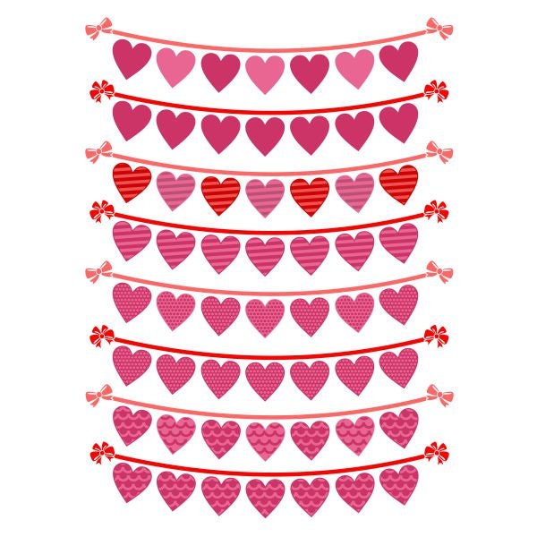 Valentines Day Banner Cuttable Design SVG PNG DXF & Eps - Etsy