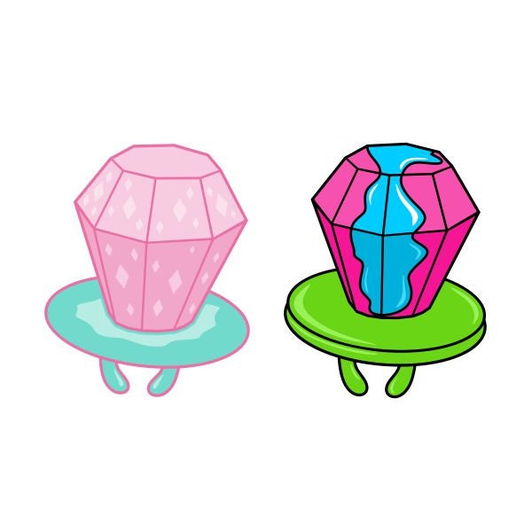 Ring Pop Cuttable Design Pack SVG PNG DXF & Eps Designs Cameo - Etsy