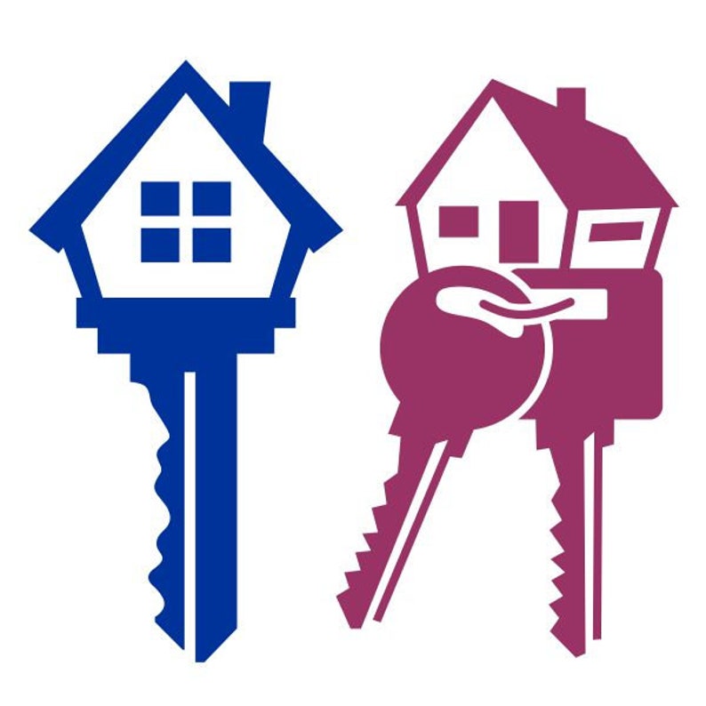 Realtor Real Estate New home house key Cuttable Design SVG ...