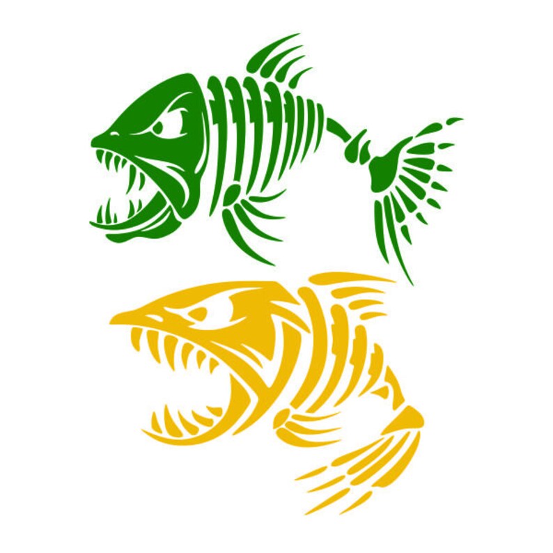 Fish Bone cuttable Design SVG PNG DXF & eps Designs Cameo File | Etsy