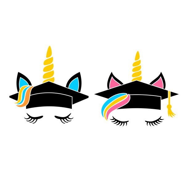 Download Graduation magical Unicorn School Cuttable Design SVG PNG DXF | Etsy
