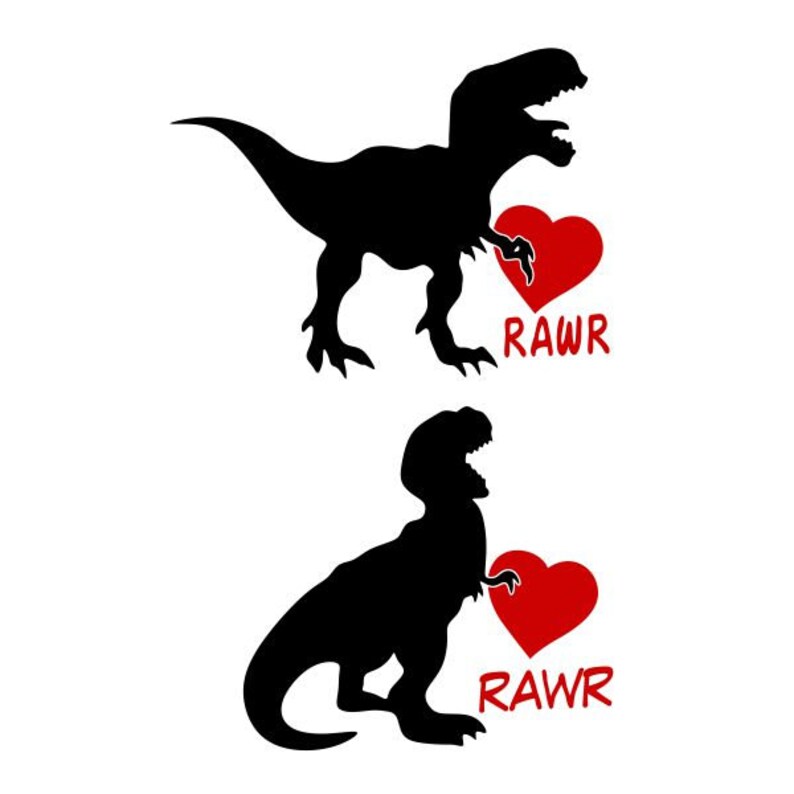 dinosaur with a heart