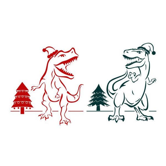 Download Christmas Dinosaur Dino Santa Cuttable Design Svg Png Dxf Etsy Yellowimages Mockups
