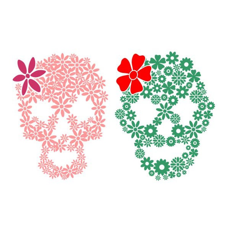 Free Free 326 Flower Skull Svg Free SVG PNG EPS DXF File