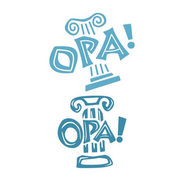 Opa Greece Greek Cuttable Design Pack SVG PNG DXF & eps Etsy