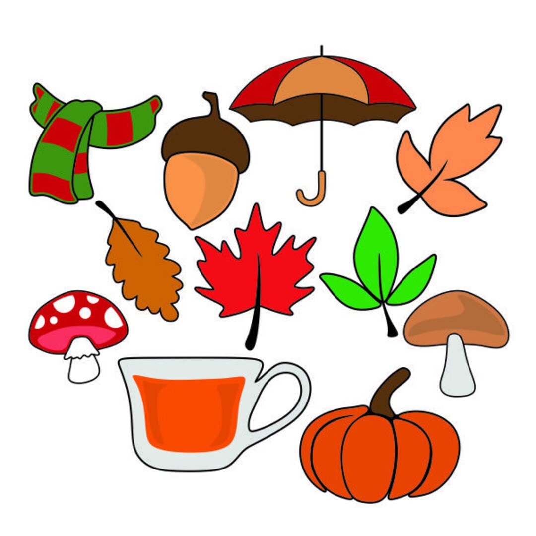Autumn Fall Pack Cuttable Design SVG PNG DXF & Eps Designs Cameo File ...