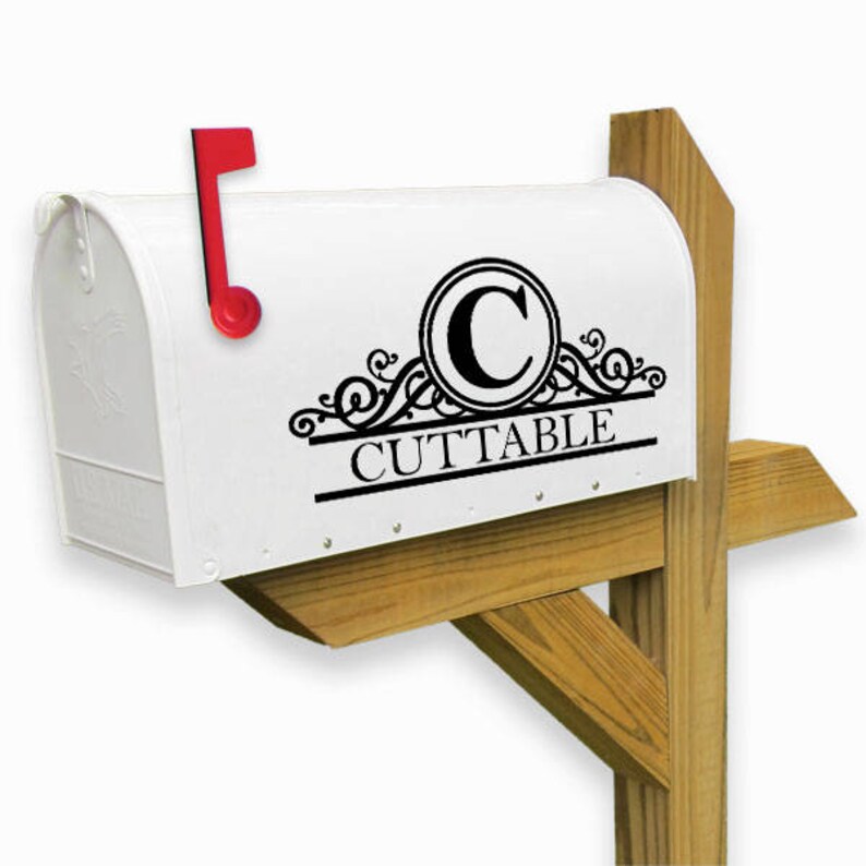 Mailbox Frame Monogram Cuttable Design SVG PNG DXF & Eps - Etsy
