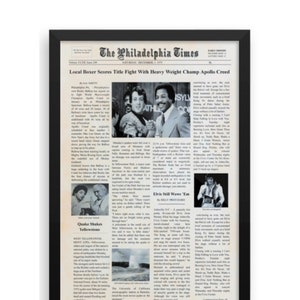 11x17 Rocky Movie Newspaper Poster