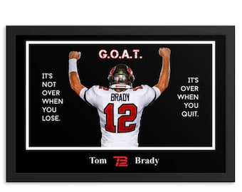 Digital Download Tom Brady GOAT poster